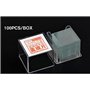 Lot de 50 lames de microscope et 100 protections en verre pour microscopes monoculaires