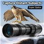 JINTU 420-1600 mm Téléobjectif à Zoom Compatible avec Les appareils Photo Reflex numériques 4000D 90D 80D 70D 60D 50D 650D 550D 