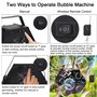 VIRFUN Machine à bulles en métal automatique professionnelle avec télécommande sans fil pour fêtes d'anniversaire, mariages et e