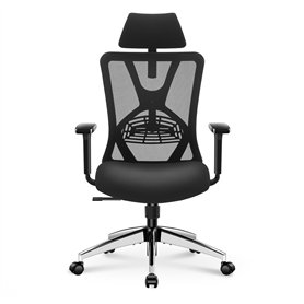 Ticova Chaise de Bureau Ergonomique-Fauteuil de Bureau à Haut Dossier avec Support Lombaire Réglable
