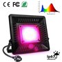 Relassy Lampe Horticole, 50W LED Croissance Plante, COB Culture Spectre Complet IP67 Imperméable, Grow Light avec 4 Crochets Et 