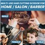 Foxian Ciseaux de coiffure professionnels pour barbiers et coiffeurs 6 pouces en acier inoxydable avec peigne pour hommes et fem