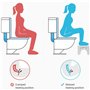 Tabouret de toilette pliable, tabouret de toilette avec position parfumée, tabouret de salle de bain, tabouret pliable pour déje