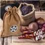 KATELUO 24 Calendrier de l'Avent-Sac en Tissu,24 Numérique Autocollants,DIY Noël Cadeaux Sacs à,Pendentifs de décorations Sacs, 