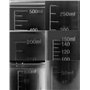 QWORK® 6 Pcs Bécher Gradué en Plastique Transparent 50ml 100ml 150ml 200ml 250ml 500ml pour Cuisine et Laboratoire