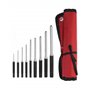 QWORK Jeu de 9 Chasses-Goupilles en acier renforcé 1.5mm - 8 mm | 1/16"-5/16" avec Sac de Transport