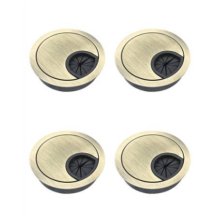 QWORK® 2 Pcs Passe Câbles Bureau 60mm