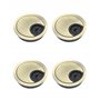 QWORK® 2 Pcs Passe Câbles Bureau 60mm
