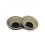 QWORK® 2 Pcs Passe Câbles Bureau 60mm, Cache Trou de Câble Passe Fil en Alliage de Zinc pour Bureaux et Plans de Travail (Bronze