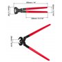 QWORK® Pince pour Garniture de Sabot - 355 mm