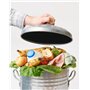 QWORK® 8 Pièces Filtres Compost Ronds, Charbon Actif Filtre pour Poubelles à Compost, Convient aux Compost Poubelles Jusqu'à 17 