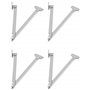 QWORK® 4 Pcs Charnière Pliante Charnière Charniere Meuble pour Table Pliante Murale, Porte Placard, Piano