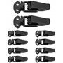 QWORK 10 Pièces Loquet à Ressort Bascule Acier Inoxydable, fermeture à levier, Loquet à Bascule,fermoir, pour coffre à outils bo