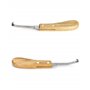 QWORK® 2 pièces couteaux à sabots, grattoir à sabots 21.5 cm droitier et gaucher, couteau à sabots avec manche ergonomique, pour