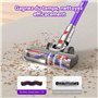 Sulean 580W/48000Pa Aspirateur Balai sans Fil, 70 Minutes Autonomie, Aspirateur sans Fil Puissant, Chargement Mural, Double HEPA