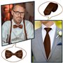 YADODO Costume Homme Année 20 Gatsby Homme Accessoire Kit 14PCS Accessoire Annee 20 Homme Fausse Moustache Homme, Chapeau, Montr