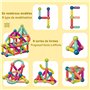 YADODO 120 Pièces Bloc Construction Magnetique Enfant Montessori 3ans 4ans 5ans 6ans 7ans Jeu de Construction Magnétique Montess
