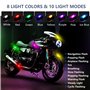 8 Couleurs Lumiere Stroboscopique LED Voiture sans Fil avec Télécommande et Recharg