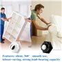 8 Pcs Petite Roulettes pour Meubles, Mini Roulettes Meuble, Roulette Charge Lourde Charge 200kg, Roulettes Pivotantes Auto Adhés