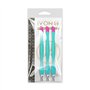 Lot de 3 coupe-cuticules avec pointe en caoutchouc souple sur le lit de l'ongle