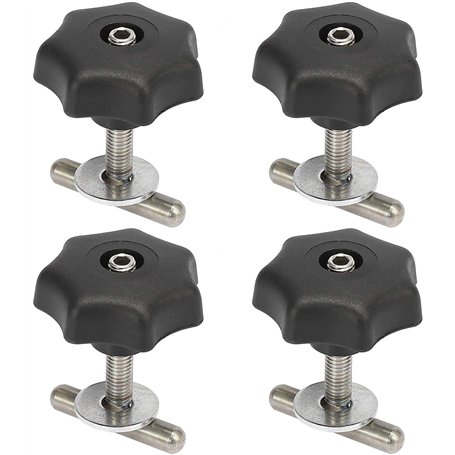 Lot de 4 vis de fixation pour rail - Boulons en T en acier inoxydable pour Multivan Bus Multivan T5/T6 7h5883084c