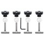 Lot de 4 vis de fixation pour rail - Boulons en T en acier inoxydable pour Multivan Bus Multivan T5/T6 7h5883084c
