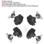 Lot de 4 vis de fixation pour rail - Boulons en T en acier inoxydable pour Multivan Bus Multivan T5/T6 7h5883084c