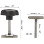 Lot de 4 vis de fixation pour rail - Boulons en T en acier inoxydable pour Multivan Bus Multivan T5/T6 7h5883084c