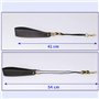 Rochix Sangle tour de cou noire pour saxophone baryton alto ténor soprano super fibre, crochet en métal, accessoires pour instru