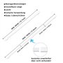 Aiitomg 2 Pièce Barres de Vitrage Extensible Tringle Rideau sans Percage Réglable Tringle a Rideau pour Fenetre PVC pour Rideaux