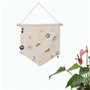 BOBOZHONG Vierge Bannière Murale à Suspendre,Badge en Tissu Vierge,Support de Collection de Broches,Bannière en émail,pour Boucl