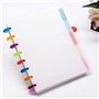 90 PCS Disques en Plastique Disques à Anneaux de Reliure Multicolores Disques d'Extension pour Ajouter des Pages Supplémentaires