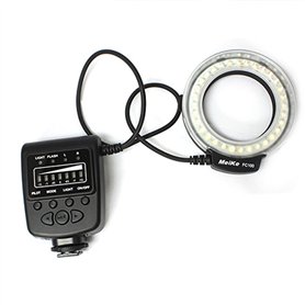 Meike Flash LED pour Lampe Macro FC-100 pour caméscope avec Appareil Photo Reflex Canon Nikon Pentax Olympus