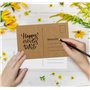 Mocraft Lot de 120 cartes postales vierges en papier kraft et blanches - Format A6 - Cartes postales à personnaliser soi-même - 