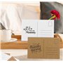 Mocraft Lot de 120 cartes postales vierges en papier kraft et blanches - Format A6 - Cartes postales à personnaliser soi-même - 