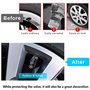 Auto Porte-Clé et Valve Pneu pour Mercedes Benz A C E S GLK CLA GLA GLC GLE CLS SLK AMG - Bouchon de Valve Noir