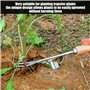ZBHDEYG 1 Pioche en Acier Inoxydable, 1 Paire De Gants De Jardinage, Un Ensemble D'Outils De Jardin, Un Pioche À Manche en Bois,