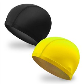 Lot de 2 bonnets de bain turban - Coupe élastique - Protection auditive - Imperméables - Pour soins capillaires - Antidérapants
