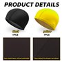 Lot de 2 bonnets de bain turban - Coupe élastique - Protection auditive - Imperméables - Pour soins capillaires - Antidérapants 