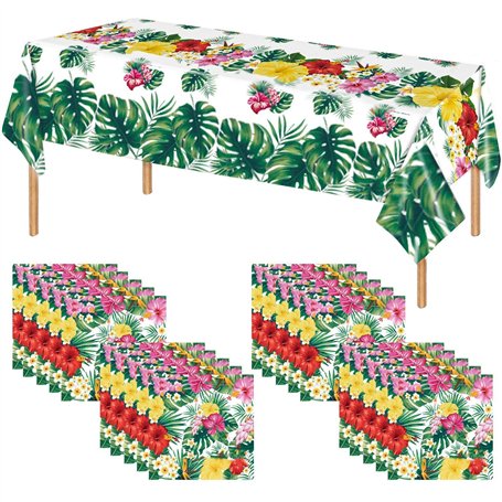 20 Serviettes En Papier Hawaïennes
