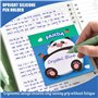 4 Stylos À Bille Effaçables, 1 Jeu De Notes Autocollantes, Dessin Animé Mignon, Papeterie Pour Étudiants, Gel Effaçable