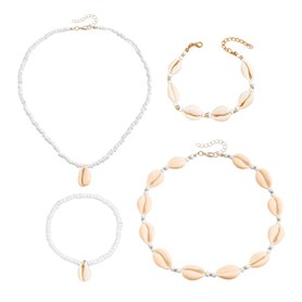 EHDWXVZM 4 pièces de bijoux en coquillages pour femmes