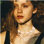 EHDWXVZM 4 pièces de bijoux en coquillages pour femmes, ensemble de bijoux pour femmes, bracelets de cheville en coquillages d'é