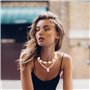 EHDWXVZM 4 pièces de bijoux en coquillages pour femmes, ensemble de bijoux pour femmes, bracelets de cheville en coquillages d'é