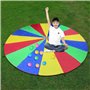 1 Morceau de Parapluie Arc-en-Ciel et 10 Morceaux de Boules océaniques, Jouets de Parachute pour Enfants, Jouets de Trampoline, 
