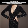 Lot de 4 800 paillettes noires pour la couture, les vêtements, les accessoires de bricolage, la décoration de mariage