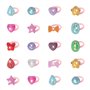 ZGDEIWGF Lot de 20 bagues multicolores