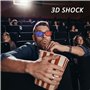 ZBHDEYG Lot de 4 lunettes TV 3D, lunettes 3D rouges et bleues, lunettes 3D pour regarder des films, lunettes 3D pour jeux d'ordi