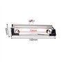 Gativs 10 Pièces Pinces MéTalliques Pince Metal Presse-Papiers Clip Pour Papier Pince Document avec Poignée en Caoutchouc et Tro