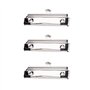Gativs 10 Pièces Pinces MéTalliques Pince Metal Presse-Papiers Clip Pour Papier Pince Document avec Poignée en Caoutchouc et Tro